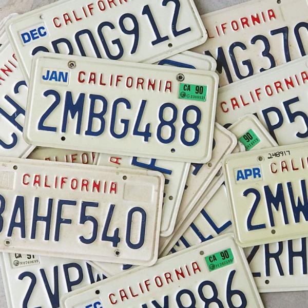 カリフォルニア ナンバープレート California License Plate CAL-01 カ...