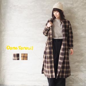 DANA FANEUIL ダナファヌル シャツ レディース ロングシャツコート D-3320401 ロングシャツ 羽織 カジュアル ナチュラル｜headfoot