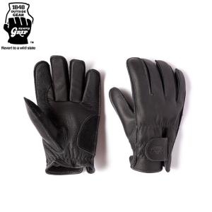 GRIP SWANY グリップスワニー グローブ メンズ GLOVE 手袋 レザー G-3B メンズ ショートモデル ベルクロストラップ 牛革 ブラック｜headfoot