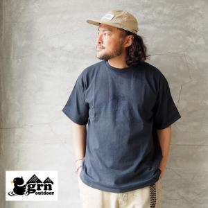 grn outdoor ジーアールエヌ アウトドア Tシャツ メンズ レディース 半袖 半袖Tシャツ PENTAGON LOGO S/S TEE GO2110F オーバーサイズ｜headfoot