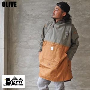grn outdoor ジーアールエヌ キャンパー ポンチョ GO9207Q メンズ レディース 火遊び キャンパーポンチョ ジャケット