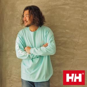 ヘリーハンセン ロンT HELLY HANSEN L/S Letter Tee HE32217 メンズ 袖ロゴ プリント レター Tシャツ 長袖 ロングスリーブ おしゃれ プロドライ｜headfoot