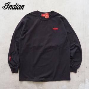 Indian Motorcycle インディアン モーターサイクル ロンT L/S Tee ロゴ&amp;ナ...