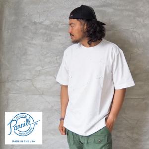 Pannill パニール TシャツSHORT SLEEVE TEE PN181CT12021 メンズ レディース 半袖 半袖Tシャツ USAコットン USA製 USA｜headfoot