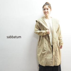 サバタム コート レディース Sabbatum フーディーコート Sa ロングコート ロング アウター 在庫あり 秋冬 カジュアル