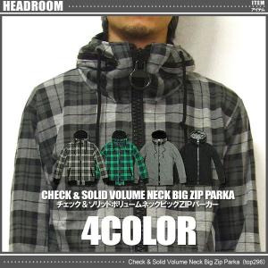 パーカーパーカボリュームネックビッグZIPパーカー