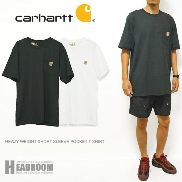 Tシャツ メンズ アメカジ 半袖Tシャツ ビッグシルエット Carhartt ヘビーウェイト ポケッ...