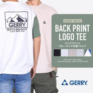 Tシャツ メンズ 半袖 GERRY ジェリー 胸ワンポイント バックプリント T シャツ｜HEADROOM