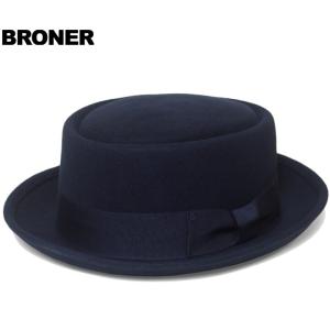 帽子 ポークパイ ハット フェルト Bronerブローナー THE