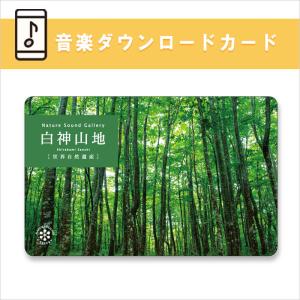 公式ストア限定【音楽ダウンロードカード】白神山地 BGM ヒーリング 自然の音 リラックス せせらぎ 小鳥 さえずり 癒し 音楽 不安 自律神経 睡眠 眠れる 瞑想｜癒しの音楽 ヒーリングプラザ