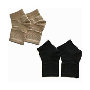 ※ゆうパケット送料無料※ 『足首まもるくん ( Ｏ脚 補正 靴下 八木式 オープントゥ タイプ )　ブラック/ベージュ』