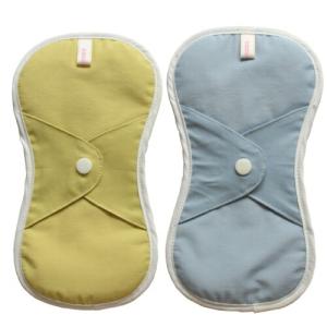 【2個までゆうパケット送料300円】 モレ対策 布製 吸水パット ライム/ブルー 1枚入 抗菌 消臭 やさしい 少量 25cc 日本製 吸水パッド 尿漏れ 防水 透湿