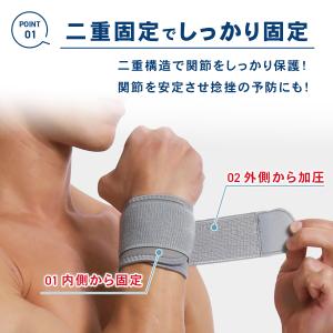 手首 サポーター 固定 腱鞘炎 女性 濡れない...の詳細画像2