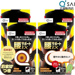 キューサイ 腰サポートEX 315mg×90粒 4袋まとめ買い おまけ アスタキサンチン ヒハツ 筋肉 筋力 血流 血行 サプリメント