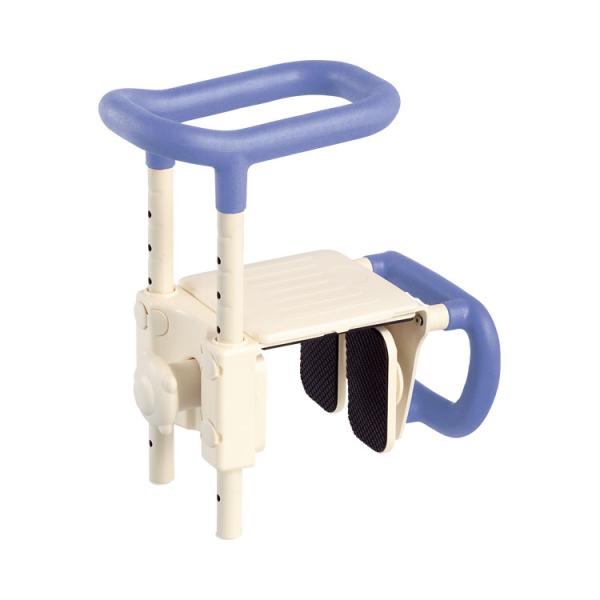 浴槽手すり 浴槽手すり 安寿　高さ調節付浴槽手すり　UST-165W / 536-611　ブルー 高...