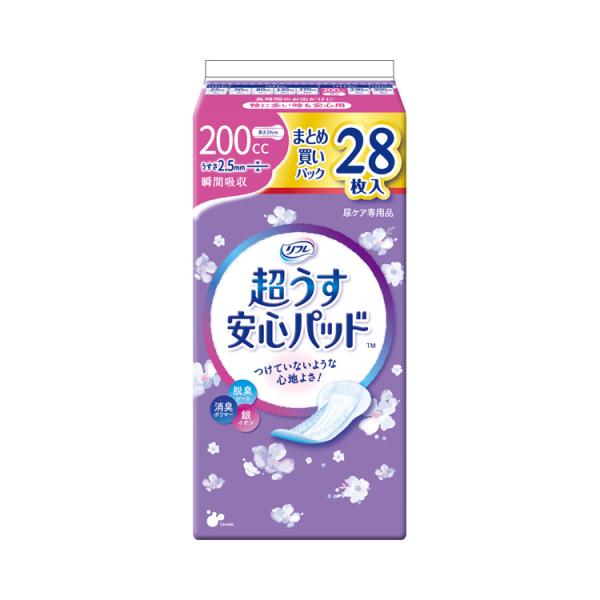 軽失禁パッド 紙おむつ リフレ　超うす安心パッド　まとめ買いパック　200cc / 17968→18...
