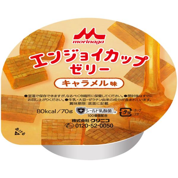 機能系食品 介護食・健康食品 エンジョイカップゼリー　キャラメル味　70g（ケース24個入） 高齢者...
