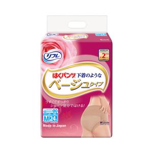 パンツタイプ 紙おむつ はくパンツ下着のようなベージュタイプ　M / 18012　24枚 高齢者・介...