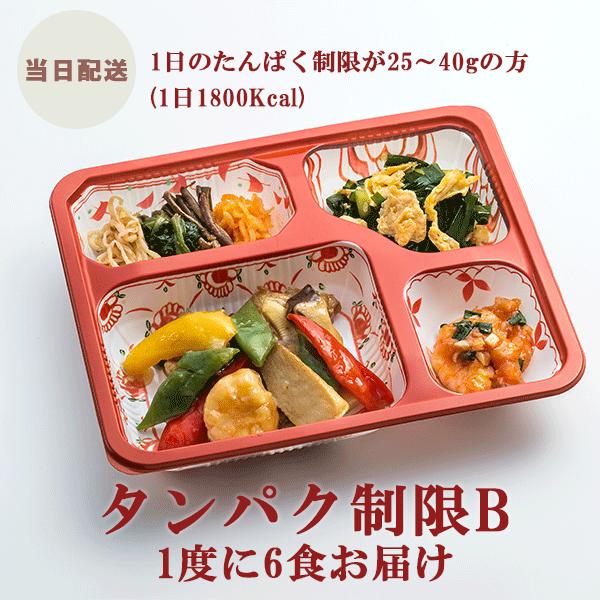 【送料無料】冷凍 弁当 宅配 MFS タンパク制限食B お試し6食セット 腎臓病食 透析 送料無料