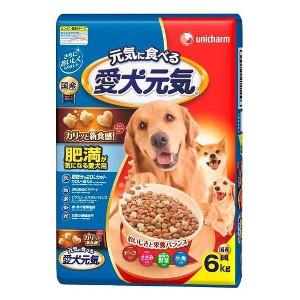 ユニ・チャーム 　 愛犬元気 肥満が気になる愛犬用 ビーフ・ささみ・緑黄色野菜・小魚入り 6kg　4520699659328｜healthpia-shop