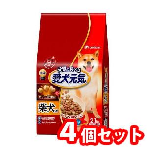 4個セット　ユニ・チャーム 愛犬元気　柴犬用ビーフ・緑黄色野菜・小魚入り2.1kg　45206996...