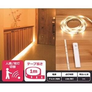 【乾電池式】人感センサー付LEDテープライト YHL-100YMB