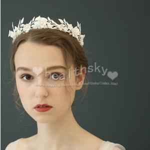 ウエディング 発表会 披露宴 パール  髪飾り ヘッドドレス ヘアアクセサリー 花嫁 ウェディング 結婚式 前撮り 二次会 パーティー ブライダル小物｜healthsky