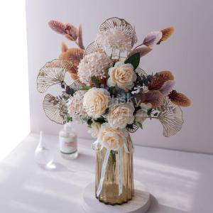 造花 北欧インテリア おしゃれ 花瓶付き アートフラワー