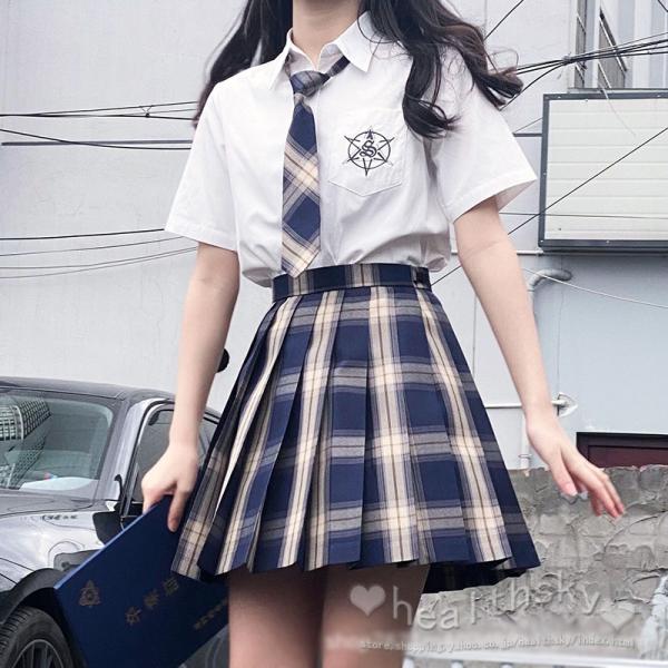 送料無料◆セーラー服 女子高校生 学生服 セットアップ 上下セット JK制服 文化祭 学園祭 可愛い...