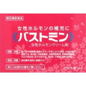 【第2類医薬品】バストミン 女性ホルモンクリーム剤 4g 代引き不可