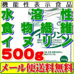 機能性表示食品 イヌリン 500g 水溶性食物繊維 メール便 送料無料 お通じ改善 腸内フローラ改良 整腸作用 中性脂肪対策 血糖値対策に！｜healthy-c