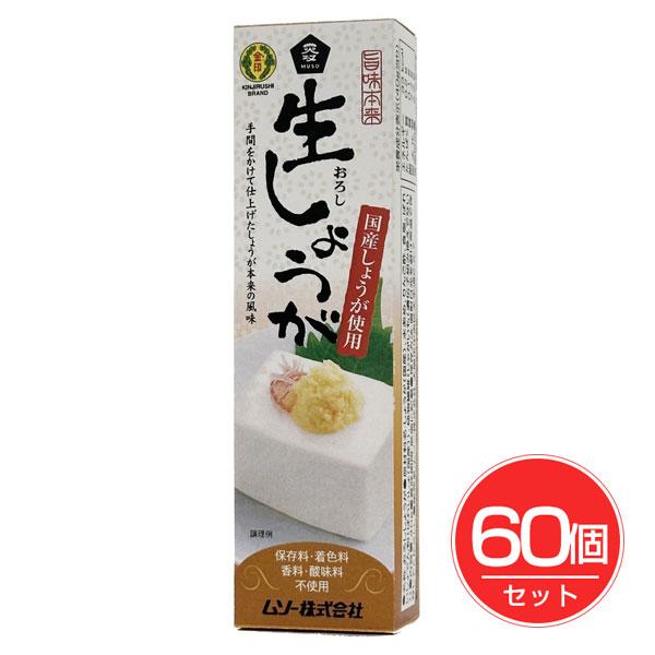 旨味本来・生おろししょうがチューブ 40g×60個セット - ムソー
