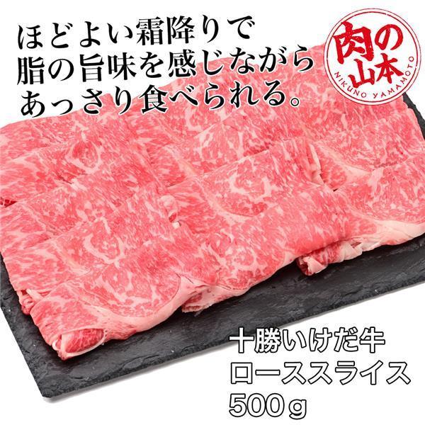 十勝いけだ牛　ローススライス　500g - 肉の山本 送料無料 [牛肉/国内産]