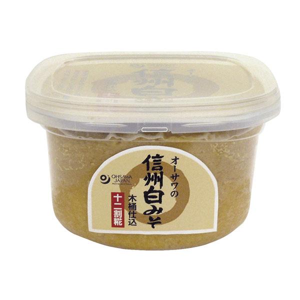 オーサワの信州白みそ 十二割糀木桶仕込み 750g - オーサワジャパン