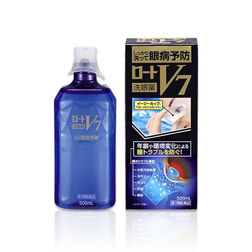 【第3類医薬品】 ロートV7洗眼薬 500mL - ロート製薬 [目の洗浄/眼病予防]