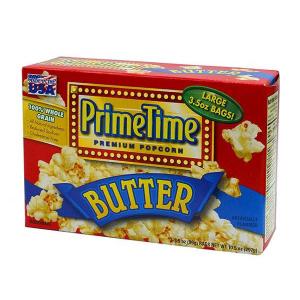 434-012 プライムタイム (PrimeTime)　マイクロウェーブポップコーン　バター　99g　3P×12箱セット｜healthy-living