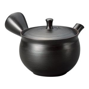 玉龍作 黒細千段ワイドメッシュ急須 L271 Pindo Com Py