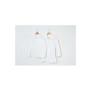 S4301　Service　Wear　女子オープンシャツ　七分丈　オフホワイト