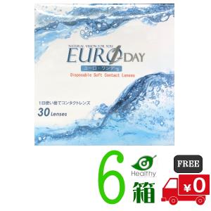 ユーロワンデー 6箱  1箱30枚入 低含水 超薄型設計 1日使い捨て 1day ユーロビジョン