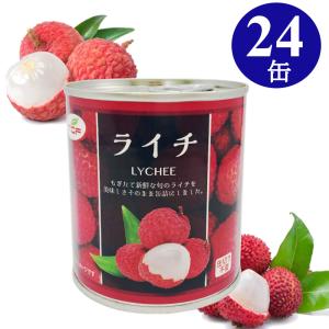 ライチ 缶詰 300g×24缶 5号 1ケース シロップ漬け Lychee プルトップ缶 まとめ買い 業務用 送料無料｜healthymarket