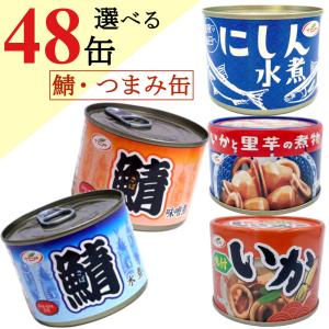 鯖缶  詰め合わせ 200gｘ48缶 （サバ 水煮 味噌煮 イカ味付） まとめ買い  おつまみ 鯖 ...