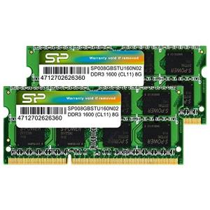 シリコンパワー ノートPC用メモリ DDR3 1600 PC3-12800 8GB×2枚 204Pin Mac 対応 永久保証 SP016GBSTU160N22