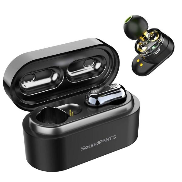 訳アリ ワイヤレスイヤホン アウトレット SoundPEATS Truengine 高音質 Blue...