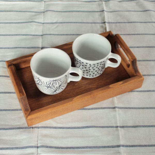 木製トレー トレイ 木製 お膳 お盆 コンパクト 幅27cm カフェトレー おしゃれ 北欧 カフェ ...
