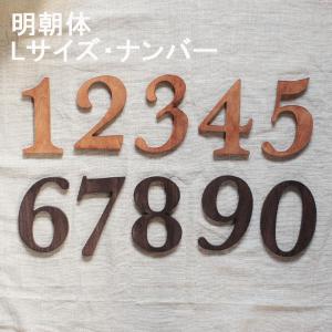 アルファベット 木製 オブジェ ナンバー 明朝体 Lサイズ ...