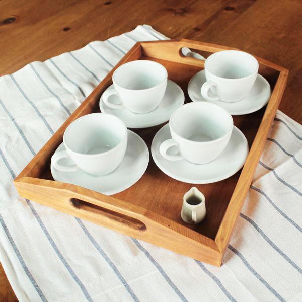 木製トレー トレイ 木製 北欧 おしゃれ トレイ 幅40cm カフェトレー おしゃれ ウッドトレイ ...