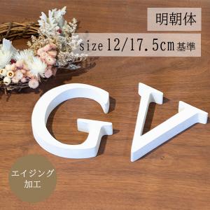 アルファベット 木製 無垢材 明朝体 (エイジング加工) 大文字 Ｓサイズ (高さ12cm/17.5cm基準) ウエディングフォト 文字｜heart-box