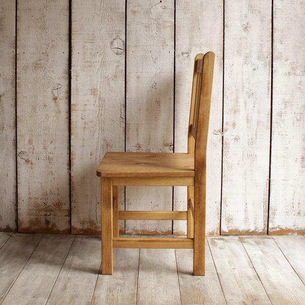 シンプル ウッド チェア｜無垢材 全２種類 ダイニングチェア チェアー 食卓椅子 木製 パイン 家具...