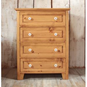 カントリーパインチェスト 幅90cm 衣類収納 タンス バレンシア 5