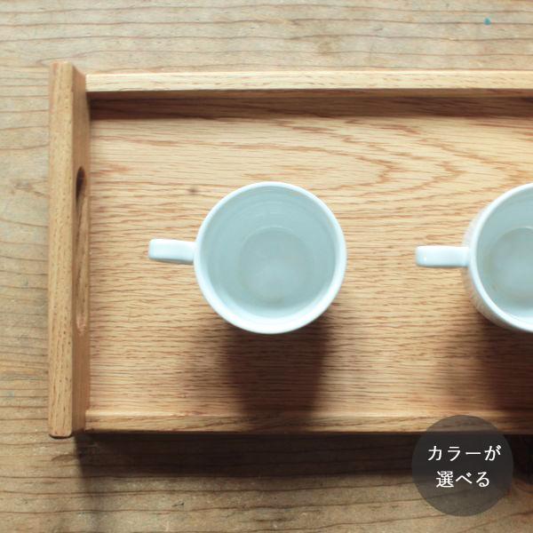 トレー ３８cm｜全２種類 ナラ 楢材 お盆 木製トレー 無垢 ランチ ワンプレート カフェ 北欧 ...